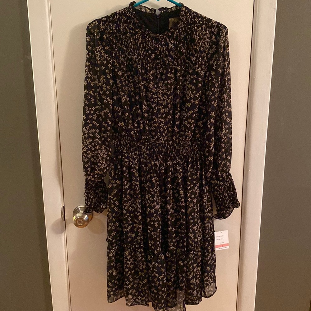 NWT Black and Floral Dress
